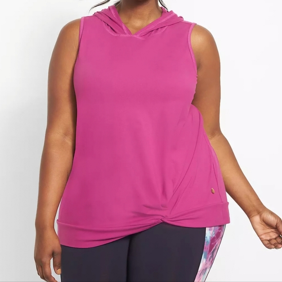 Livi Active Tops - 315🌼3 for $15🦋 LIVI  Sleeveless Pullover Hooded Athletic Top Purple Size 14 16
